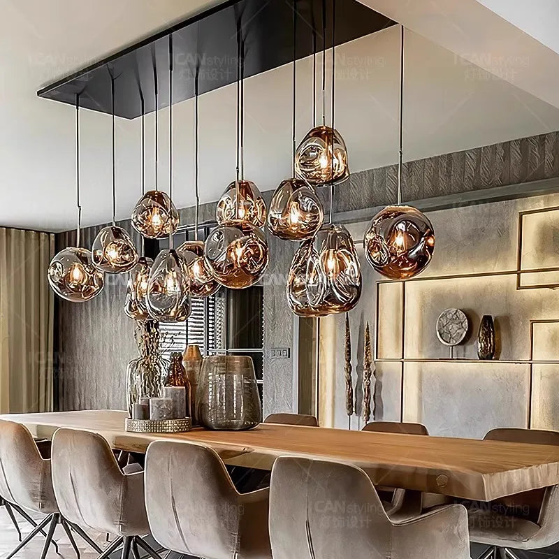 Modern home decor ring led lights pendant light lamps