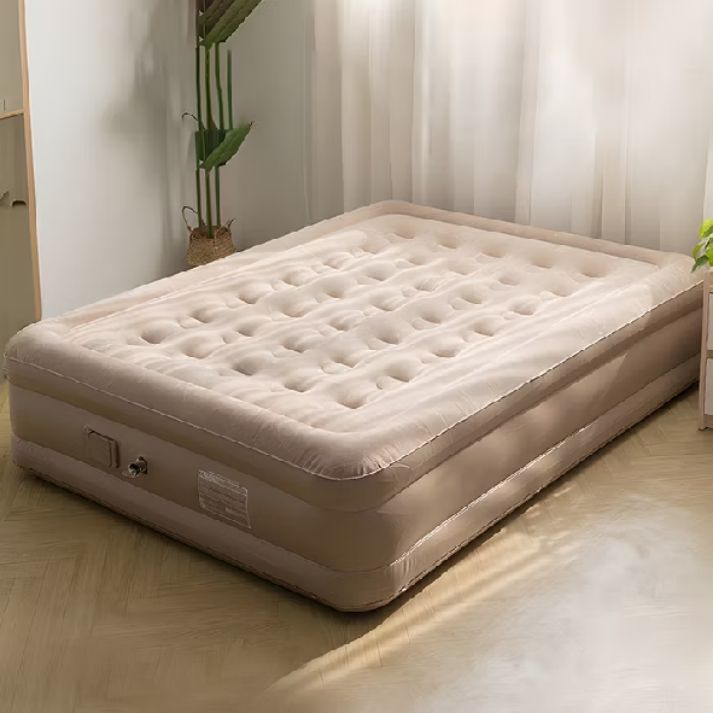 Inflatable Air Mattress with Built-in Pump for Home & Travel