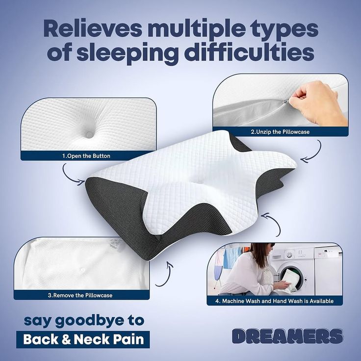 Cervical Pillow: Relief for Neck, Shoulder & Back Pain