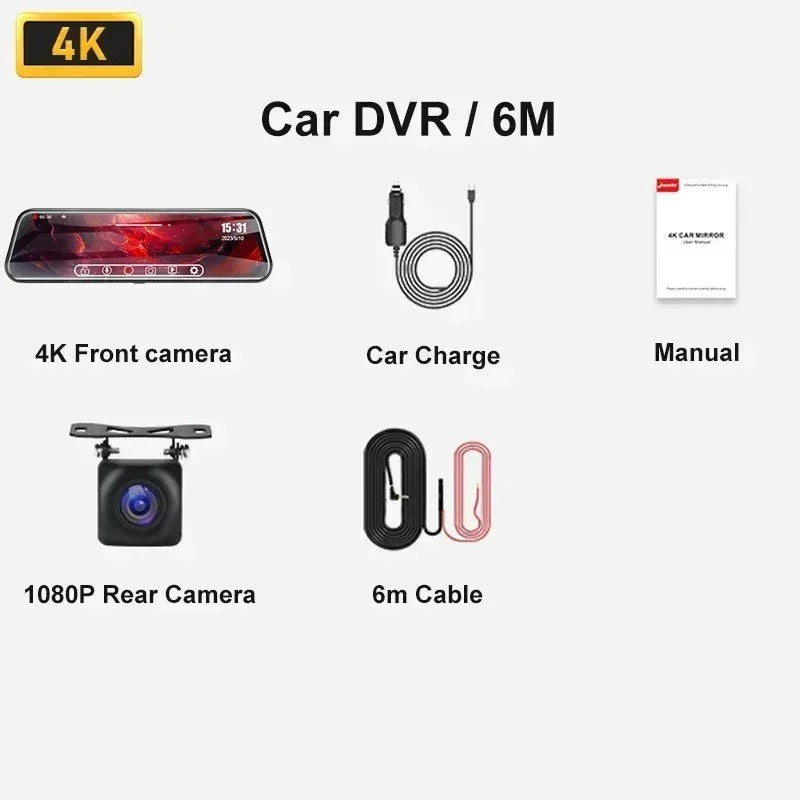 1080P Touch Screen Car DVR Front Rear Camera