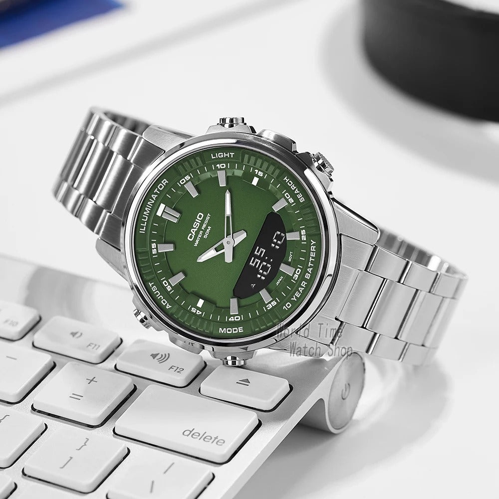 ساعة كاسيو AMW-880D متعددة الوظائف ومقاومة للماء