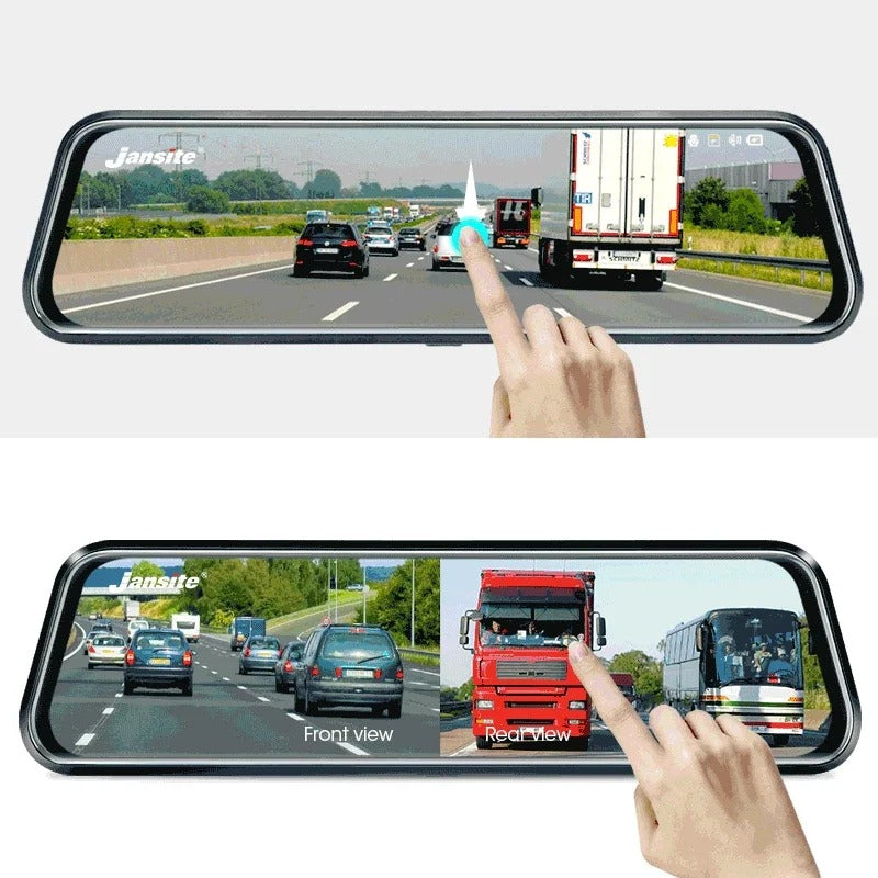 1080P Touch Screen Car DVR Front Rear Camera