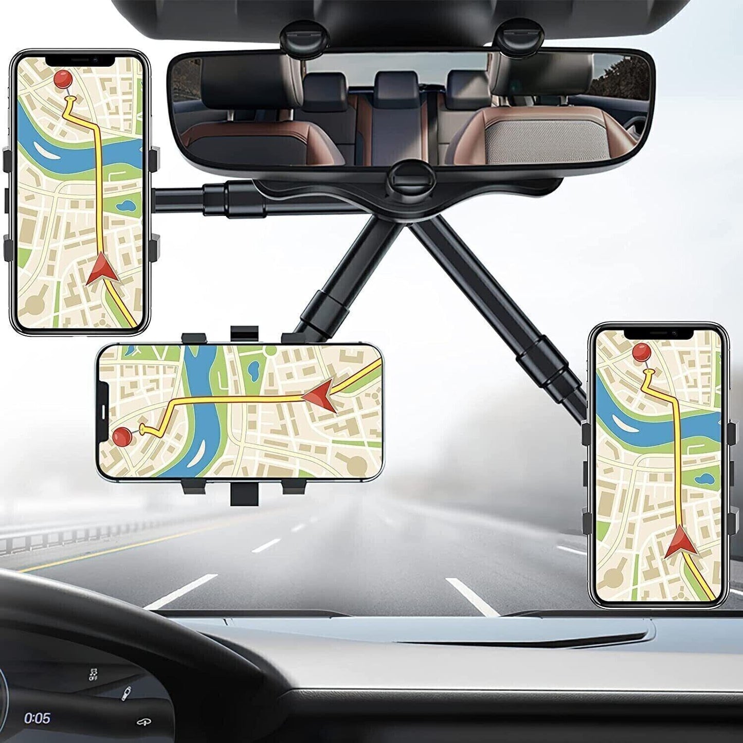 حامل هاتف للسيارة دوار 360 درجة